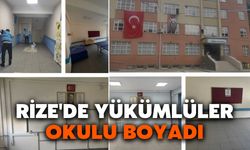 Rize'de Yükümlüler Okulu Boyadı