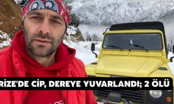 Rize'de Cip, Dereye Yuvarlandı; 2 Ölü