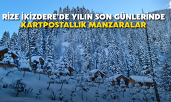 Rize İkizdere’de Yılın Son Günlerinde Kartpostallık Manzaralar