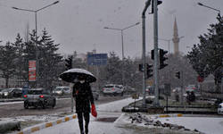 Erzurum Güne Karla Başladı