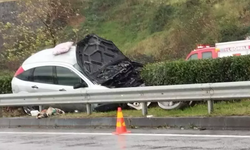 Görele’de Trafik Kazası: Otomobil Alev Aldı