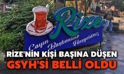 Rize'nin Kişi Başına Düşen GSYH'si Belli Oldu