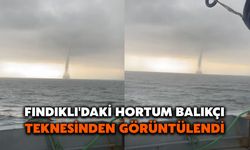 Fındıklı'daki Hortum Balıkçı Teknesinden Görüntülendi