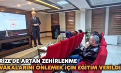 Rize'de Artan Zehirlenme Vakalarını Önlemek İçin Eğitim Verildi