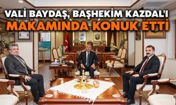 Vali Baydaş, Başhekim Kazdal'ı Makamında Konuk Etti