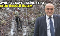 Ayder’de Kaya Riskine Karşı Çelik Örgülü Önlem