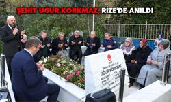 Şehit Uğur Korkmaz, Rize'de Anıldı