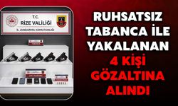 Ruhsatsız Tabanca İle Yakalanan 4 Kişi Gözaltına Alındı