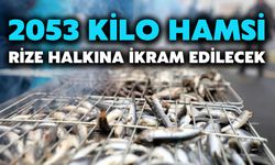 2053 Kilo Hamsi Rize Halkına İkram Edilecek
