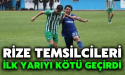 Rize Temsilcileri İlk Yarıyı Kötü Geçirdi
