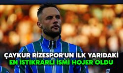 Çaykur Rizespor'un İlk Yarıdaki En İstikrarlı İsmi Hojer Oldu