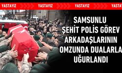 Şehit Polis, Görev Arkadaşlarının Omzunda Dualarla Uğurlandı