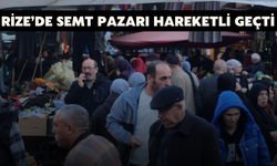 Rize’de Semt Pazarı Hareketli Geçti
