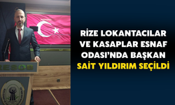 Rize Lokantacılar Ve Kasaplar Esnaf Odası’nda Başkan Sait Yıldırım Seçildi
