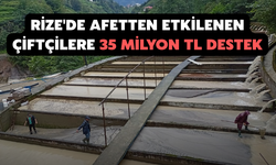 Rize'de Afetten Etkilenen Çiftçilere 35 Milyon Tl Destek