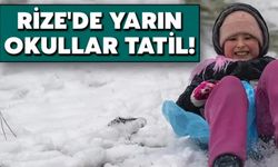 Rize Genelinde Eğitime 1 Gün Ara Verildi