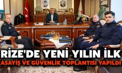 Rize'de Yeni Yılın İlk Asayiş ve Güvenlik Toplantısı Yapıldı