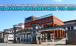 Recep Tayyip Erdoğan Üniversitesi’nden Uluslararası Başarı: QS Avrupa Sıralamasında Yer Aldı