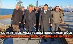 AK Parti Rize Milletvekili Harun Mertoğlu, Pazar’daki Devam Eden Yatırımları İnceledi
