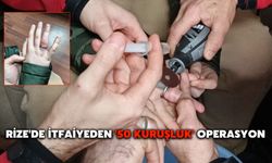 Rize'de İtfaiyeden '50 Kuruşluk' Operasyon