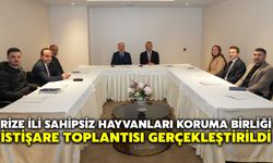 Rize İli Sahipsiz Hayvanları Koruma Birliği İstişare Toplantısı Gerçekleştirildi