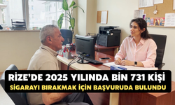 Rize’de 2025 Yılında Bin 731 Kişi Sigarayı Bırakmak İçin Başvuruda Bulundu