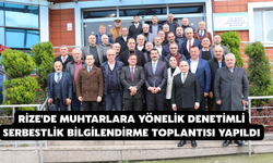 Rize'de Muhtarlara Yönelik Denetimli Serbestlik Bilgilendirme Toplantısı Yapıldı