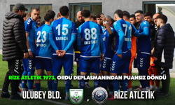 Rize Atletik 1973, Ordu Deplasmanından Puansız Döndü