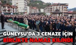Güneysu’da 3 Cenaze İçin Birlikte Namaz Kılındı
