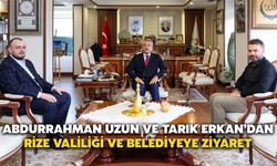 Abdurrahman Uzun Ve Tarık Erkan’dan Rize Valiliği ve Belediyeye Ziyaret
