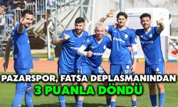 Pazarspor, Fatsa Deplasmanından 3 Puanla Döndü