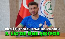 Rizeli Futbolcu Remzi Kolcuoğlu 3. Lig’de Öne Çıkıyor