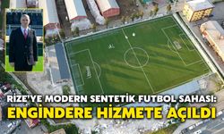 Rize’ye Modern Sentetik Futbol Sahası: Engindere Hizmete Açıldı