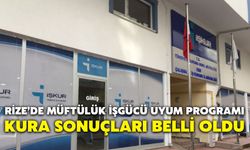 Rize’de Müftülük İşgücü Uyum Programı Kura Sonuçları Belli Oldu
