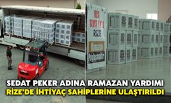 Sedat Peker Adına Ramazan Yardımı Rize’de İhtiyaç Sahiplerine Ulaştırıldı