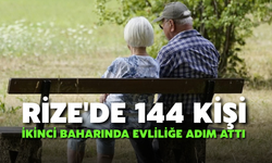 Rize'de 144 Kişi İkinci Baharında Evliliğe Adım Attı