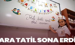 Ara Tatil Sona Erdi, Okullarda Dersler Yeniden Başladı