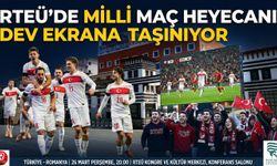 RTEÜ’de Milli Maç Heyecanı Dev Ekrana Taşınıyor