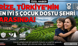 Rize, Çocuk Yetiştirmek İçin Türkiye’nin En İyi 5 İlinden Biri Oldu