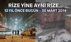 Rize 12 Yıl Önce Kar Altındaydı