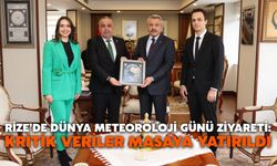 Rize’de Dünya Meteoroloji Günü Ziyareti: Kritik Veriler Masaya Yatırıldı