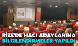 Rize'de Hacı Adaylarına Bilgilendirmeler Yapıldı
