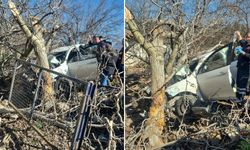 Kontrolden Çıkan Otomobil Ağaçlara Ok Gibi Saplandı: 2 Ölü, 1 Ağır Yaralı