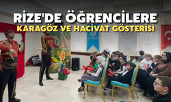 Rize'de Öğrencilere Karagöz Ve Hacivat Gösterisi