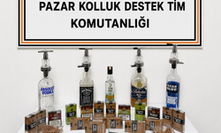Rize’de Kaçak Tütün Ve Alkol Operasyonu