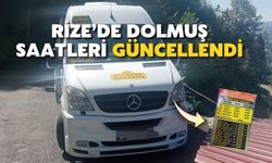 Rize’de Dolmuş Saatleri Güncellendi