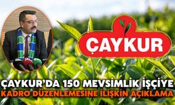 ÇAYKUR’da 150 Mevsimlik İşçiye Kadro Düzenlemesine İlişkin Açıklama
