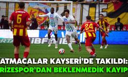 Atmacalar Kayseri’de Takıldı: Rizespor’dan Beklenmedik Kayıp
