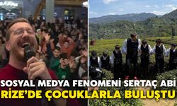 Sosyal Medya Fenomeni Sertaç Abi, Rize’de Çocuklarla Buluştu