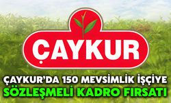 ÇAYKUR’da 150 Mevsimlik İşçiye Sözleşmeli Kadro Fırsatı